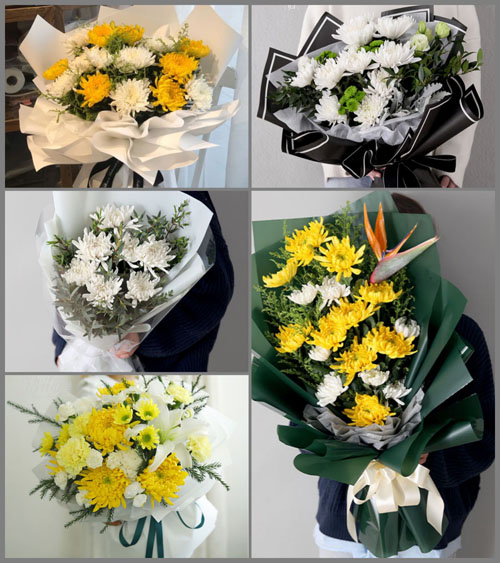 海南昌江县十月田镇白事花束代送